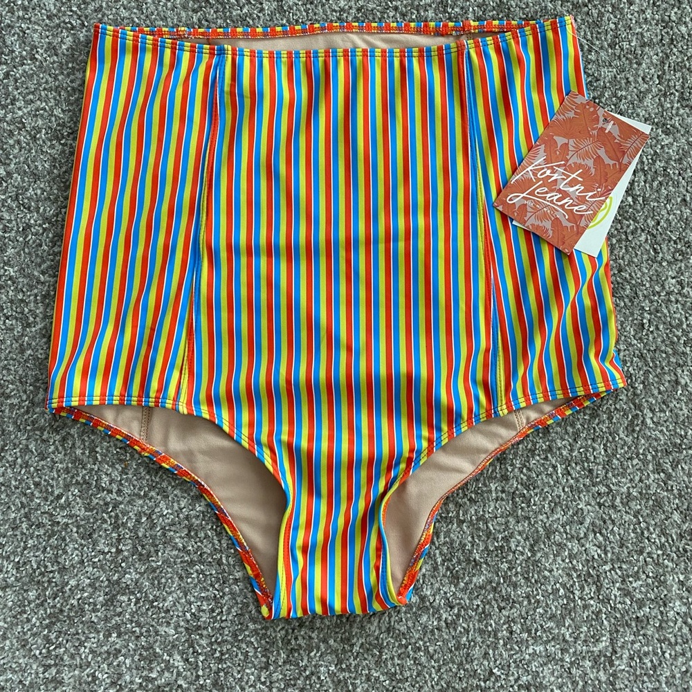 New with tags Kortnie Jeane high waist swim bottoms. Size M.